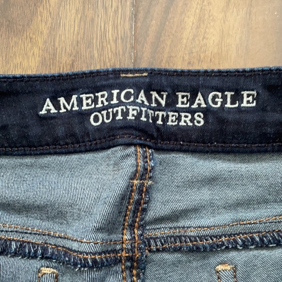 American Eagle Dark Wash Jeggings Super Stretch - Picture 5 of 12